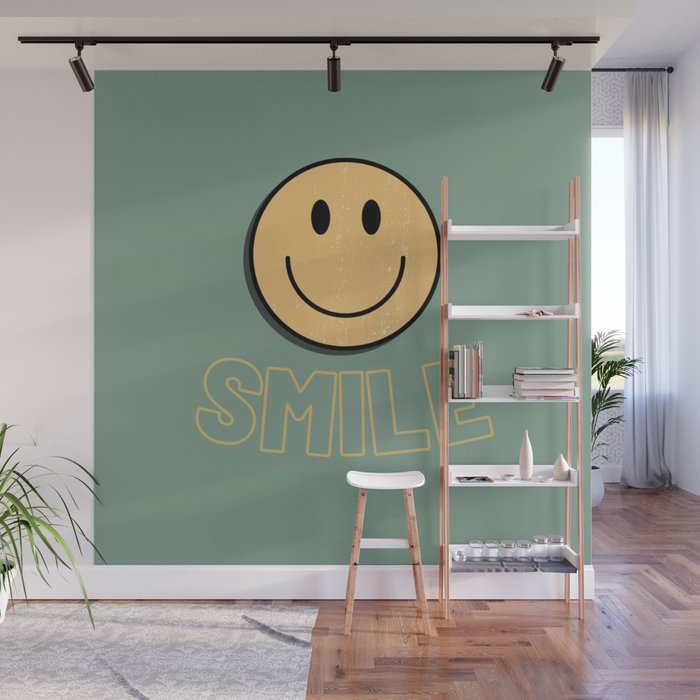 Smile Retro Wall Mural Gallery Image 1