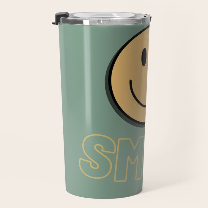 Smile Retro Travel Mug Gallery Image 3