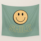 Smile Retro Wall Tapestry Gallery Image 4