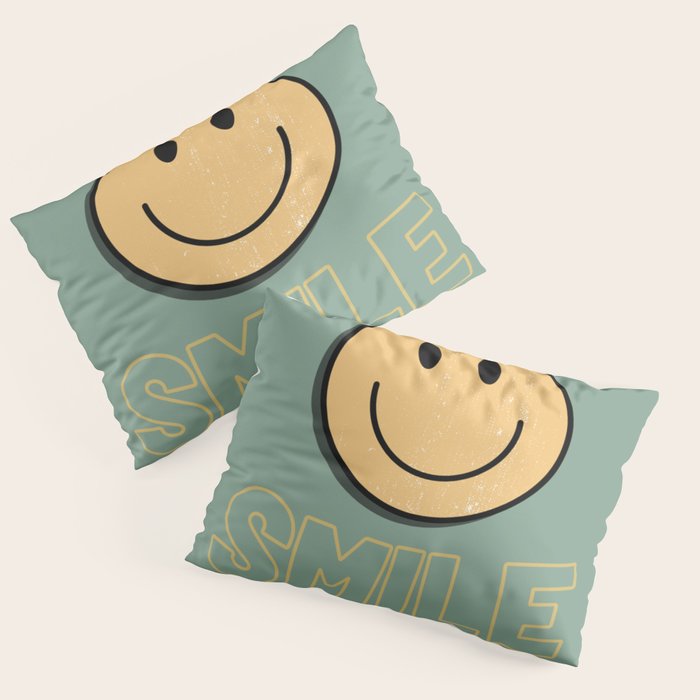 Smile Retro Pillow Sham Gallery Image 1