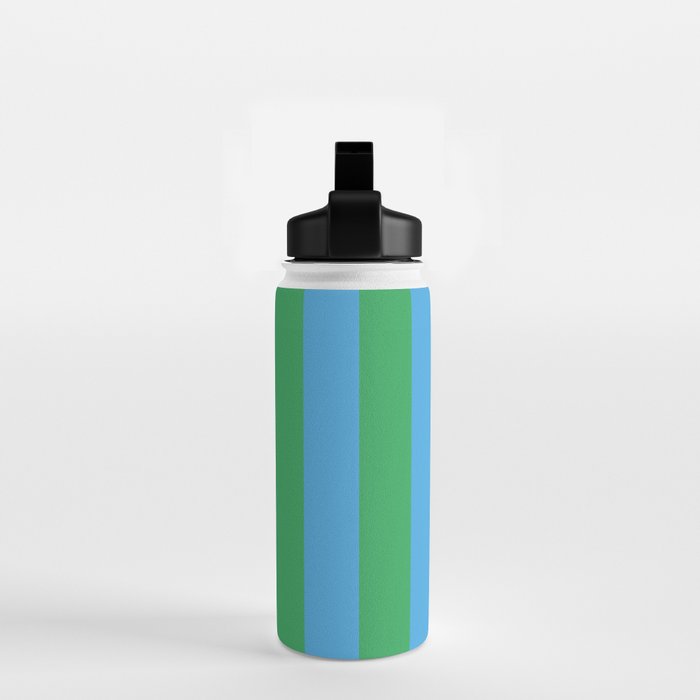 Green Blue Stripe - Joy Of Together Water Bottle Gallery Image 2