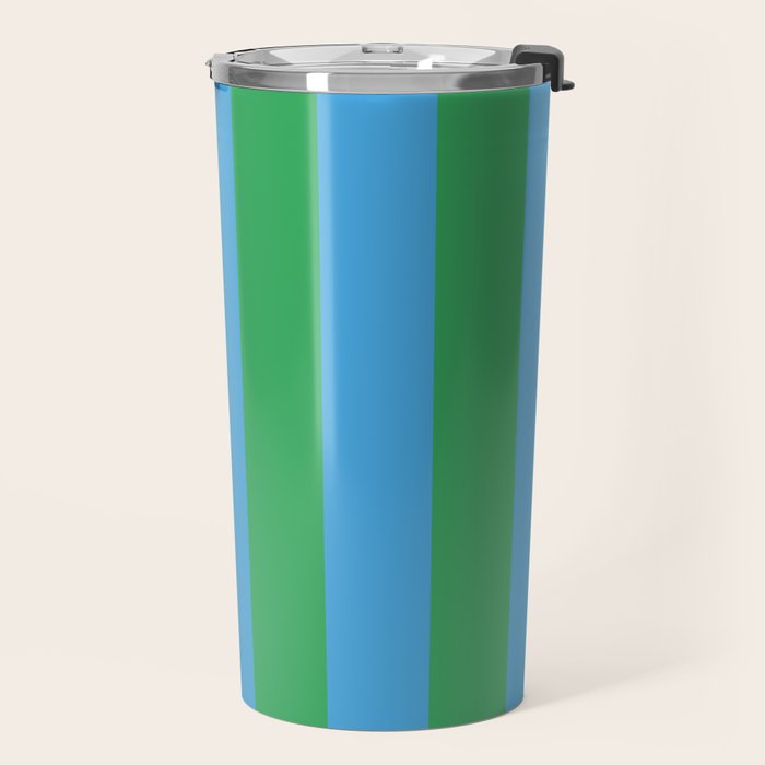 Green Blue Stripe - Joy Of Together Travel Mug Gallery Image 2
