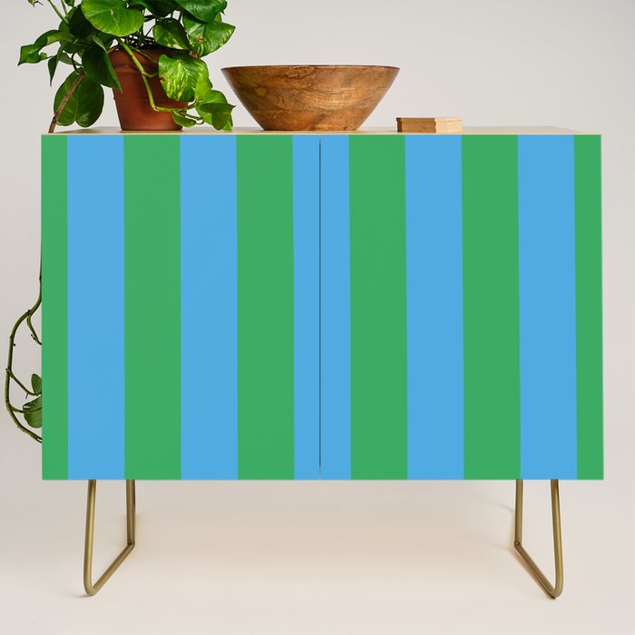 Green Blue Stripe - Joy Of Together Credenza Gallery Image 1
