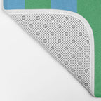 Green Blue Stripe - Joy Of Together Bath Mat Gallery Image 2