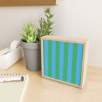 Green Blue Stripe - Joy Of Together Mini Art Print Gallery Image 2