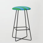 Green Blue Stripe - Joy Of Together Stool Gallery Image 1