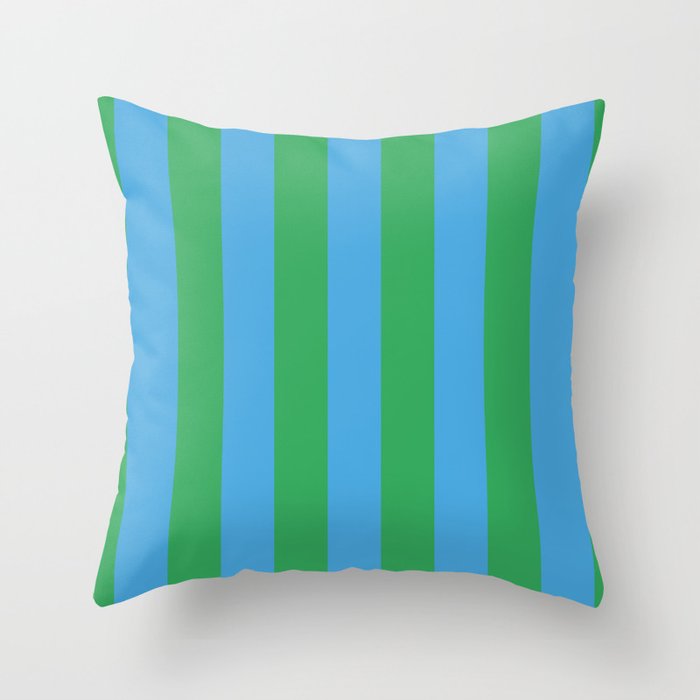 Green Blue Stripe - Joy Of Together Throw Pillow Gallery Image 6