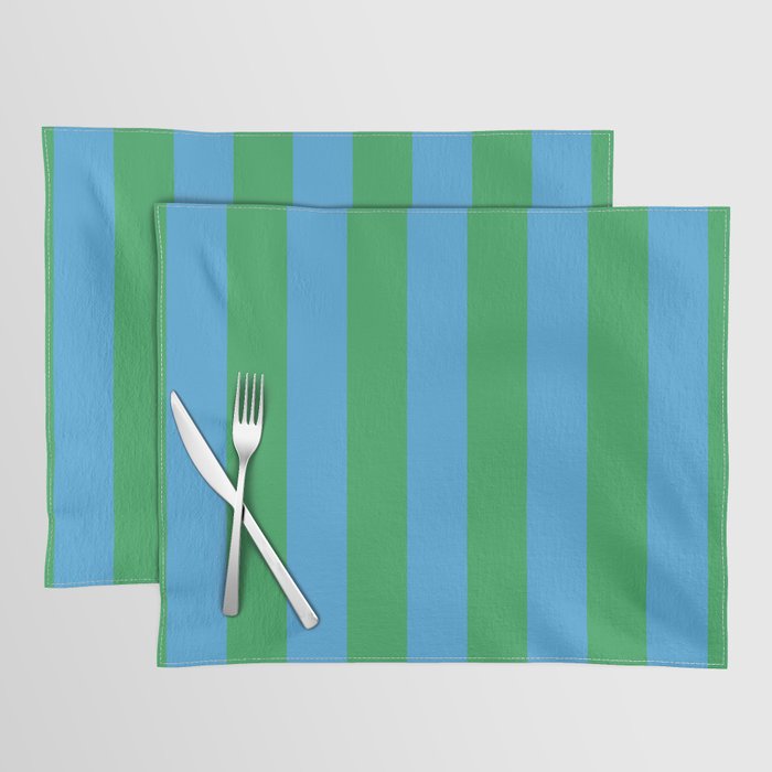 Green Blue Stripe - Joy Of Together Placemat Gallery Image 1
