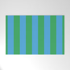 Green Blue Stripe - Joy Of Together Welcome Mat Gallery Image 1