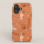 Aquarius Persimmon Print iPhone Case Gallery Image 1