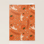 Aquarius Persimmon Print Stationery Card Gallery Image 2