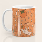 Aquarius Persimmon Print Coffee Mug Gallery Image 3