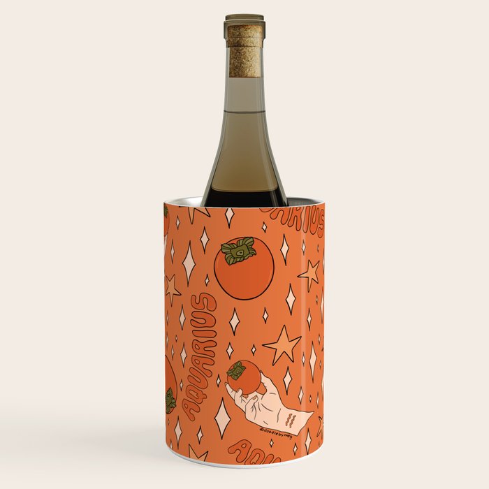Aquarius Persimmon Print Wine Chiller Gallery Image 3