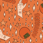 Aquarius Persimmon Print Coffee Mug Gallery Image 2