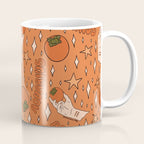 Aquarius Persimmon Print Coffee Mug Gallery Image 1