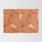 Aquarius Persimmon Print Rug Gallery Image 2