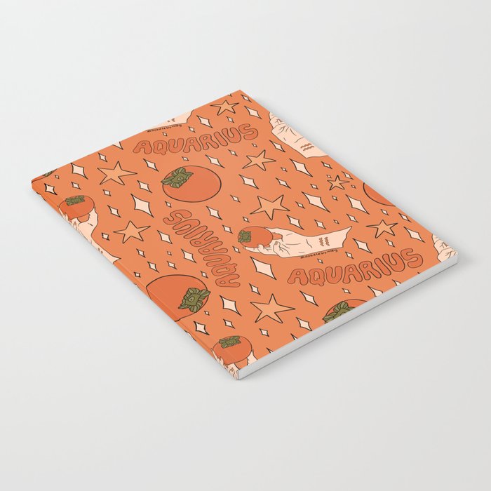 Aquarius Persimmon Print Notebook Gallery Image 2