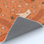 Aquarius Persimmon Print Rug Gallery Image 4