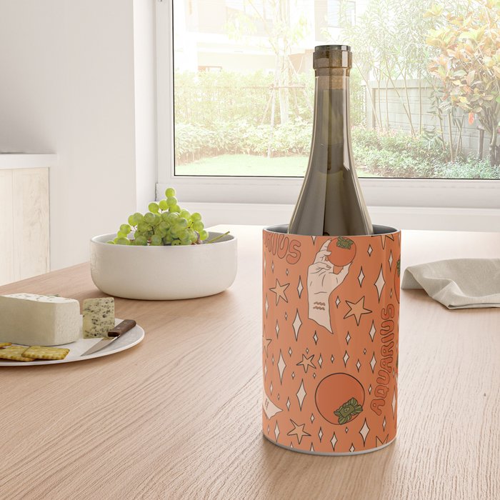 Aquarius Persimmon Print Wine Chiller Gallery Image 4