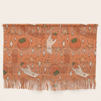 Aquarius Persimmon Print Wall Hanging Gallery Image 1