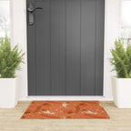 Aquarius Persimmon Print Welcome Mat Gallery Image 3