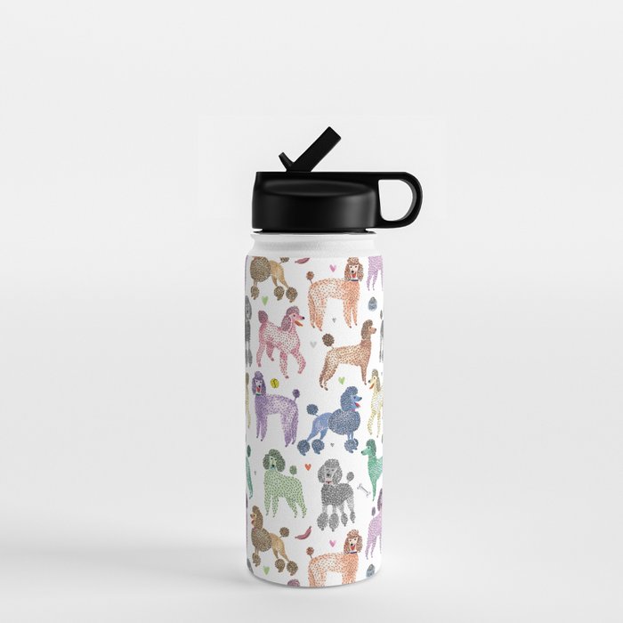 Poodles by Veronique de Jong Water Bottle Gallery Image 1
