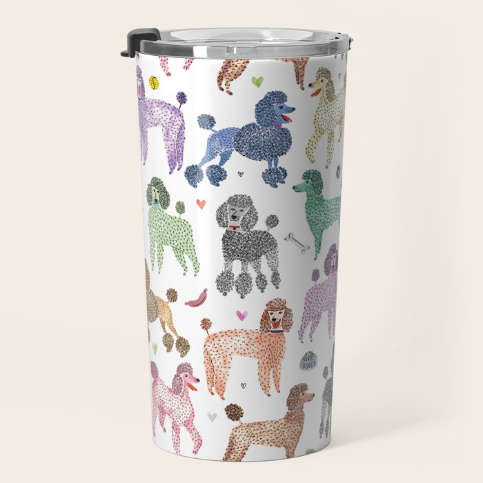 Poodles by Veronique de Jong Travel Mug Gallery Image 3