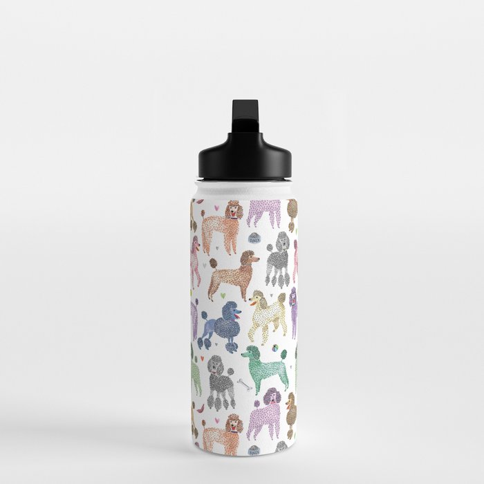 Poodles by Veronique de Jong Water Bottle Gallery Image 3