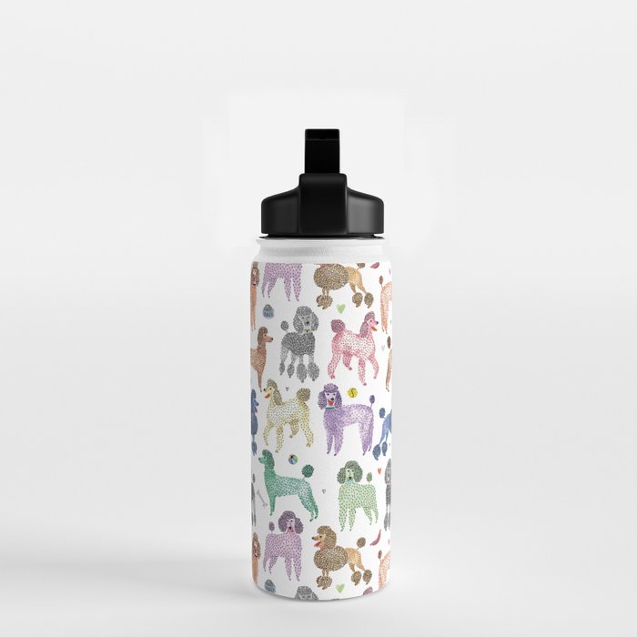 Poodles by Veronique de Jong Water Bottle Gallery Image 2