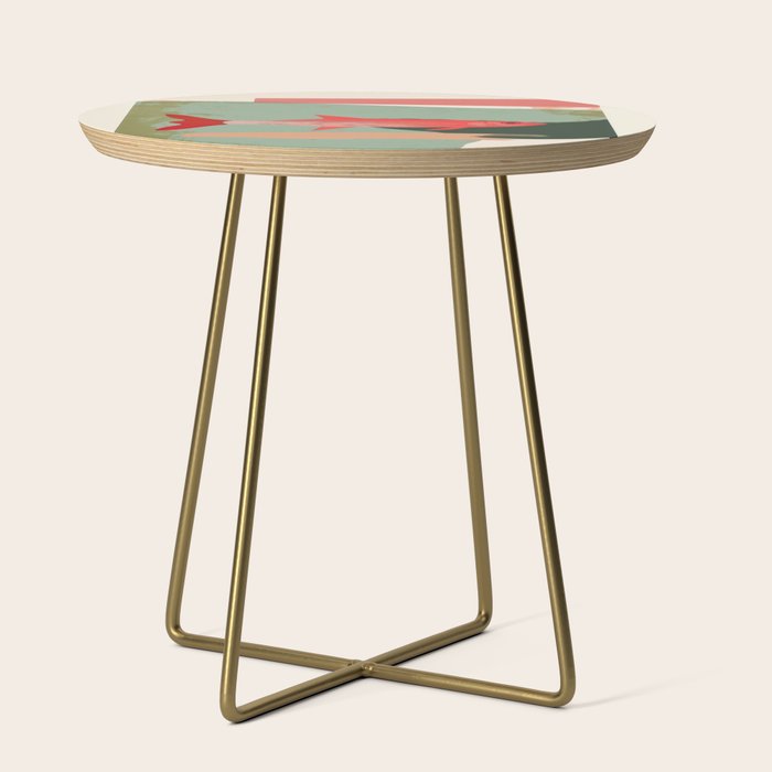 Red Fish Abstract Side Table Gallery Image 1