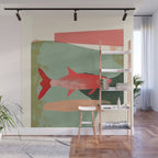 Red Fish Abstract Wall Mural Gallery Image 1