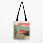 Red Fish Abstract Tote Bag Gallery Image 2