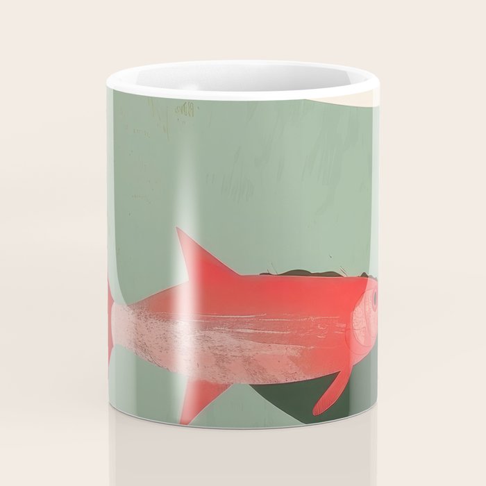 Red Fish Abstract Coffee Mug Gallery Image 4