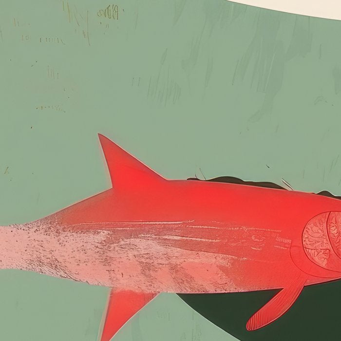 Red Fish Abstract Coffee Mug Gallery Image 2