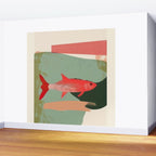 Red Fish Abstract Wall Mural Gallery Image 2