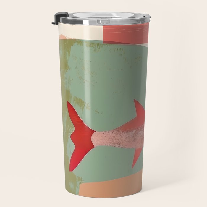 Red Fish Abstract Travel Mug Gallery Image 3
