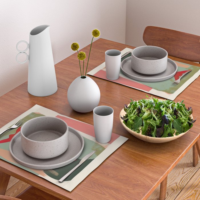 Red Fish Abstract Placemat Gallery Image 2