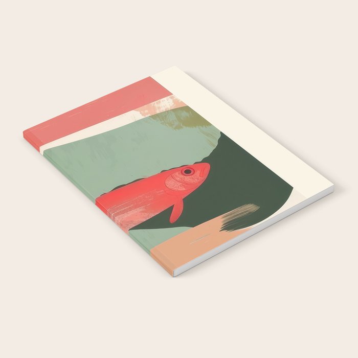 Red Fish Abstract Notebook Gallery Image 2