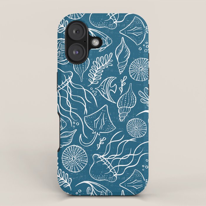 Sea Life - Marine Blue iPhone Case Gallery Image 1