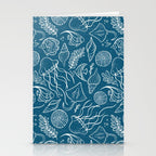 Sea Life - Marine Blue Stationery Card Gallery Image 2