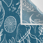 Sea Life - Marine Blue Wall Tapestry Gallery Image 3