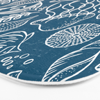 Sea Life - Marine Blue Bath Mat Gallery Image 3