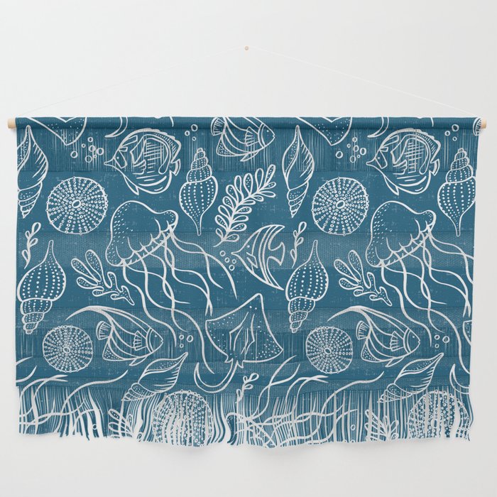 Sea Life - Marine Blue Wall Hanging Gallery Image 1