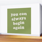 Begin Again Green Wall Mural Gallery Image 2