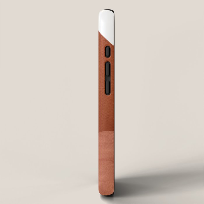 TERRACOTTA NIGHT, abstract landscape, moon and desert iPhone Case Gallery Image 2