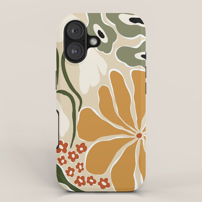 Classic Mid-Century florals iPhone Case Gallery Image 1
