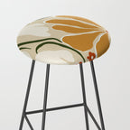 Classic Mid-Century florals Stool Gallery Image 2