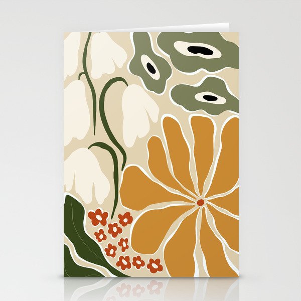 Classic Mid-Century florals Stationery Card Gallery Image 2