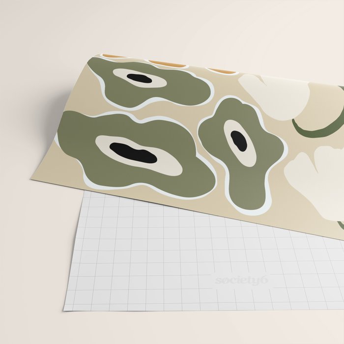 Classic Mid-Century florals Wrapping Paper Gallery Image 2