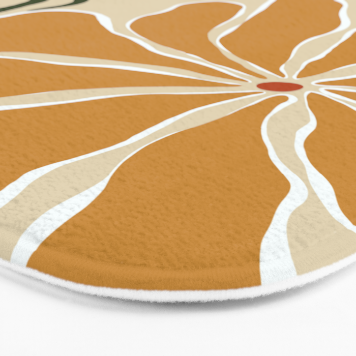 Classic Mid-Century florals Bath Mat Gallery Image 3